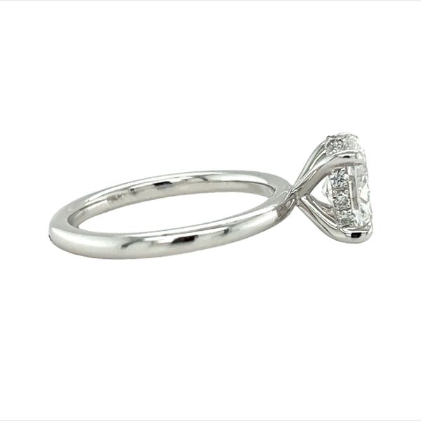18 Karat White Gold Oval Labgrown Diamond Engagement Ring Image 4 Toner Jewelers Overland Park, KS