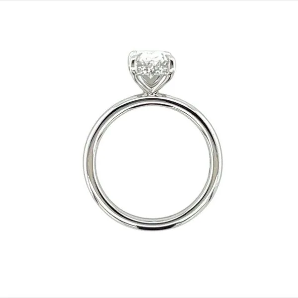 18k White Gold Oval Labgrown Diamond Engagement Ring Image 5 Toner Jewelers Overland Park, KS