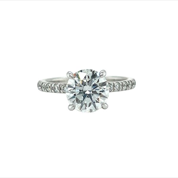 18 Karat White Gold 1.95ct Round Labgrown Diamond Engagement Ring Toner Jewelers Overland Park, KS