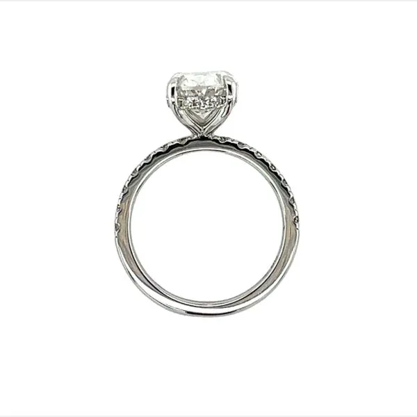 18 Karat White Gold 2.95ct Oval Labgrown Diamond Engagement Ring Image 5 Toner Jewelers Overland Park, KS