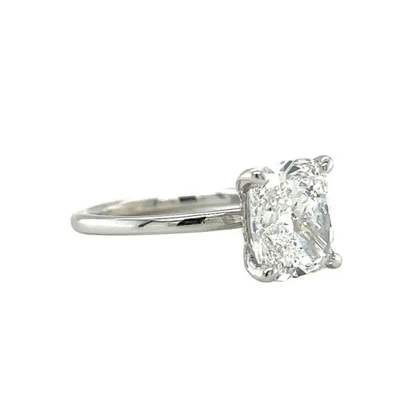 14 Karat White Gold 2.59ct Cushion Labgrown Diamond Engagement Ring Image 3 Toner Jewelers Overland Park, KS