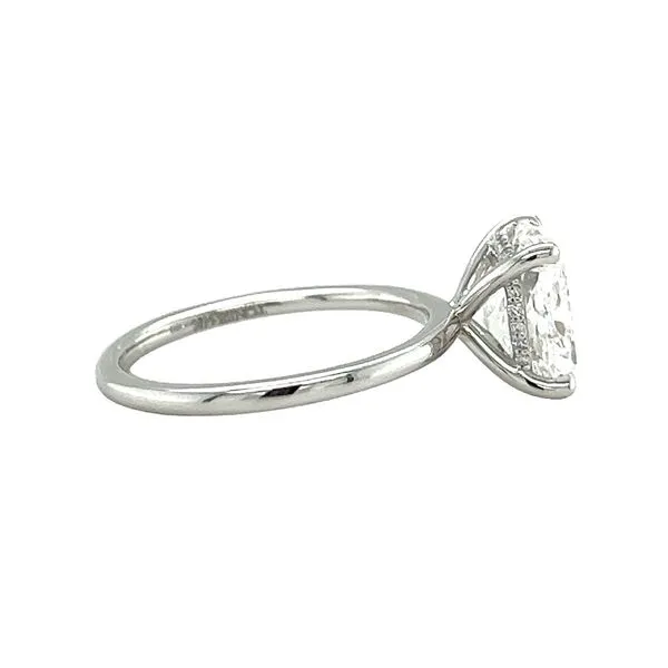 14 Karat White Gold 2.59ct Cushion Labgrown Diamond Engagement Ring Image 4 Toner Jewelers Overland Park, KS