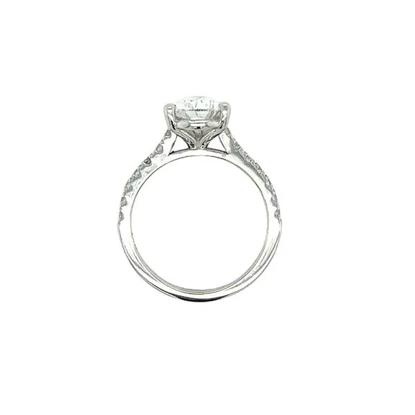 14 Karat White Gold Pear Labgrown Diamond Engagement Ring Image 4 Toner Jewelers Overland Park, KS