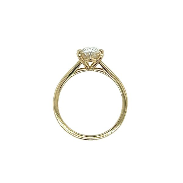 14 Karat Yellow Gold Oval Labgrown Diamond Engagement Ring Image 4 Toner Jewelers Overland Park, KS