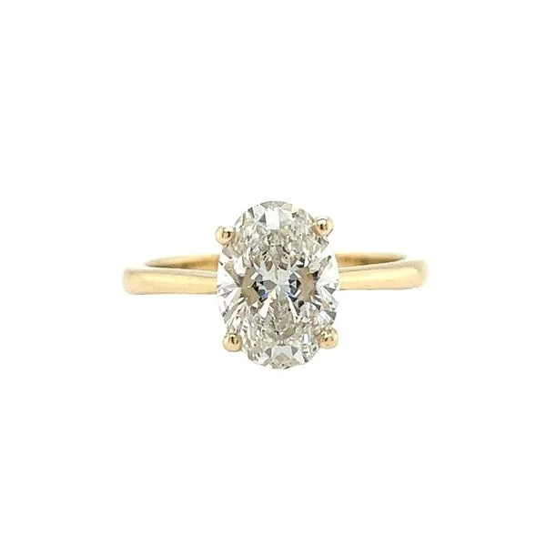 14 Karat Yellow Gold Oval Labgrown Diamond Engagement Ring Toner Jewelers Overland Park, KS
