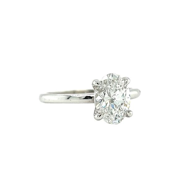 14k White Gold Oval Labgrown Diamond Engagement Ring Image 2 Toner Jewelers Overland Park, KS