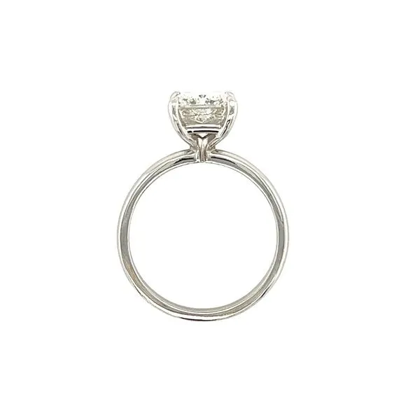 14 Karat White Gold Radiant Labgrown Diamond Engagement Ring Image 5 Toner Jewelers Overland Park, KS