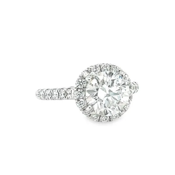 14k White Gold Round Labgrown Diamond Engagement Ring Image 2 Toner Jewelers Overland Park, KS