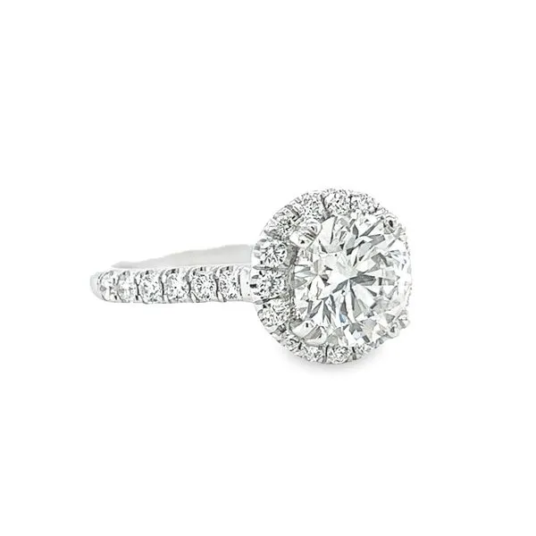 14k White Gold Round Labgrown Diamond Engagement Ring Image 3 Toner Jewelers Overland Park, KS