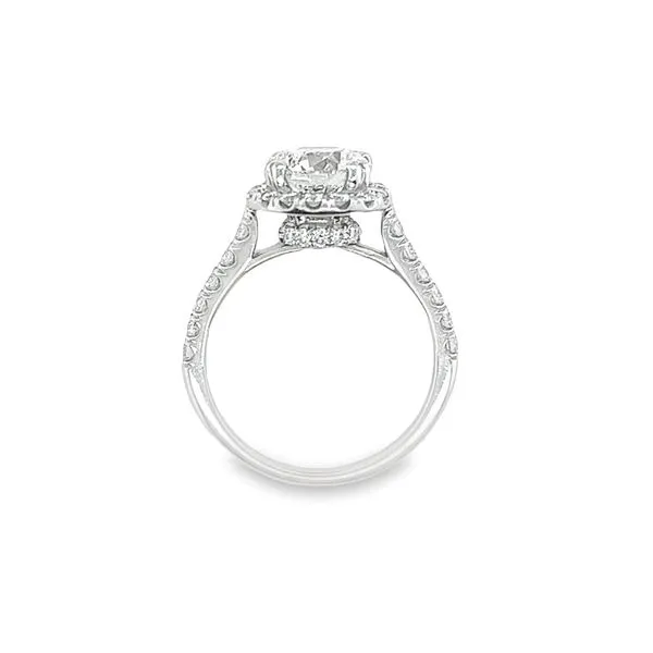 14k White Gold Round Labgrown Diamond Engagement Ring Image 4 Toner Jewelers Overland Park, KS