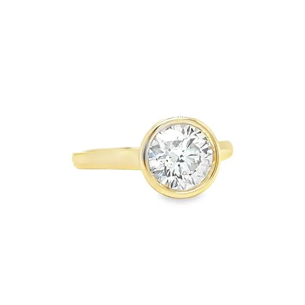14k Yellow Gold Round Labgrown Diamond Engagement Ring Image 2 Toner Jewelers Overland Park, KS