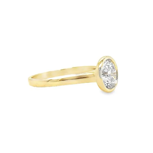 14k Yellow Gold Round Labgrown Diamond Engagement Ring Image 3 Toner Jewelers Overland Park, KS
