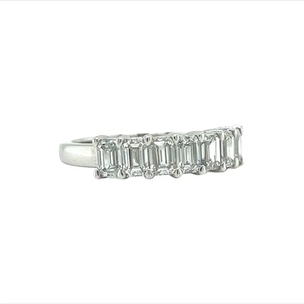 14 Karat 7 Stone Emerald Cut Labgrown Diamond Band Image 2 Toner Jewelers Overland Park, KS
