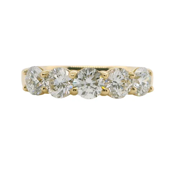 14k Yellow Gold Lab Diamond Anniversary Band Toner Jewelers Overland Park, KS
