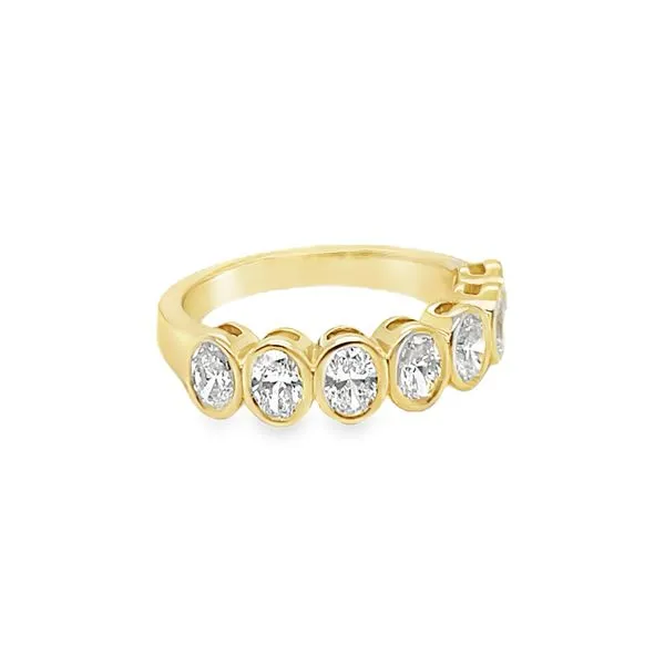 14k Yellow Gold Oval Lab Diamond Band Image 2 Toner Jewelers Overland Park, KS