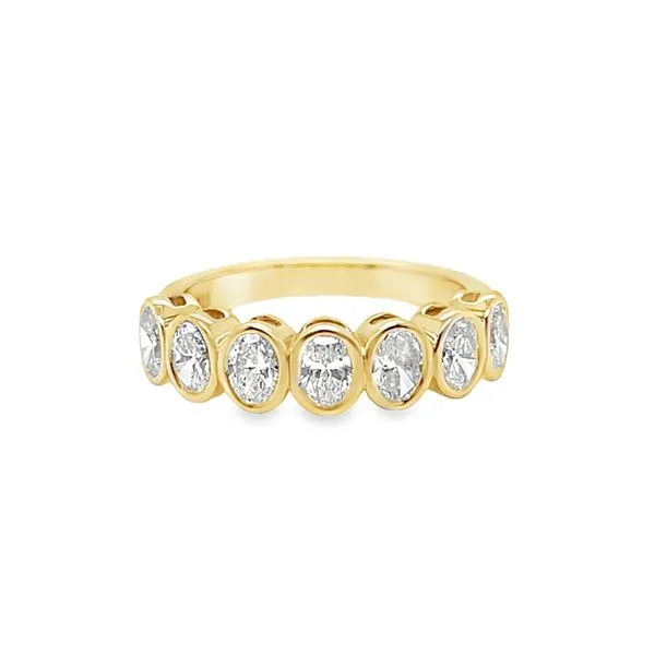 14k Yellow Gold Oval Lab Diamond Band Toner Jewelers Overland Park, KS