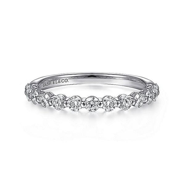 Gabriel & Co. 14K White Gold Diamond Band Toner Jewelers Overland Park, KS
