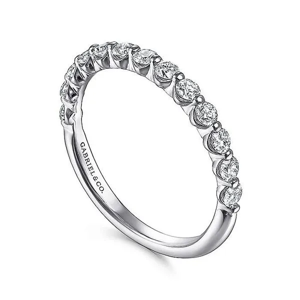 Gabriel & Co. 14K White Gold Diamond Band Image 3 Toner Jewelers Overland Park, KS