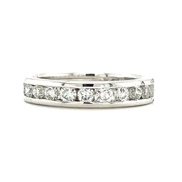 14 Karat White Gold Channel Set Eternity Diamond Band Toner Jewelers Overland Park, KS