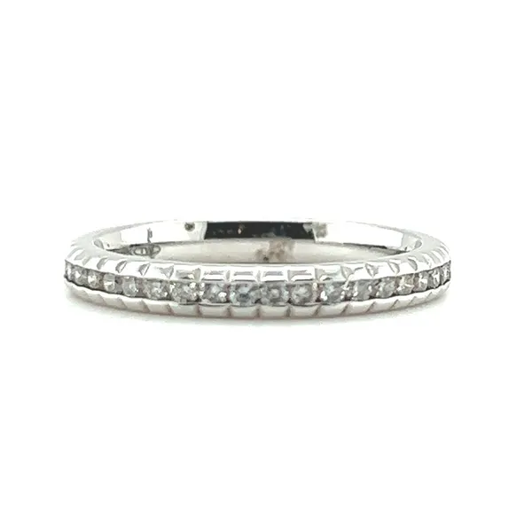14 Karat White Gold Channel Set Diamond Band Toner Jewelers Overland Park, KS