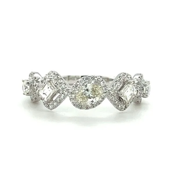 14 Karat White Gold Multi Shape Diamond Ring Toner Jewelers Overland Park, KS