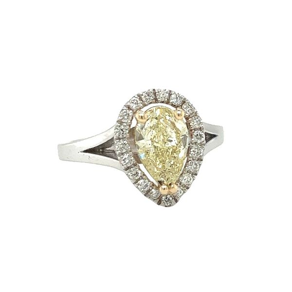 14 Karat White Gold Yellow Diamond Ring Image 2 Toner Jewelers Overland Park, KS