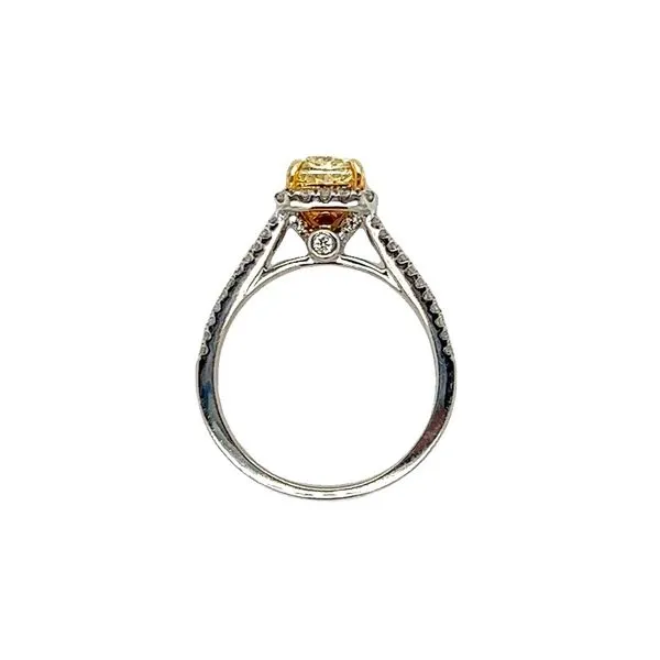 14 Karat White Gold Yellow Diamond Ring Image 4 Toner Jewelers Overland Park, KS
