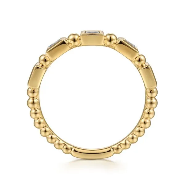 Gabriel & Co. 14K Yellow Gold Diamond Geometric Ring Image 2 Toner Jewelers Overland Park, KS