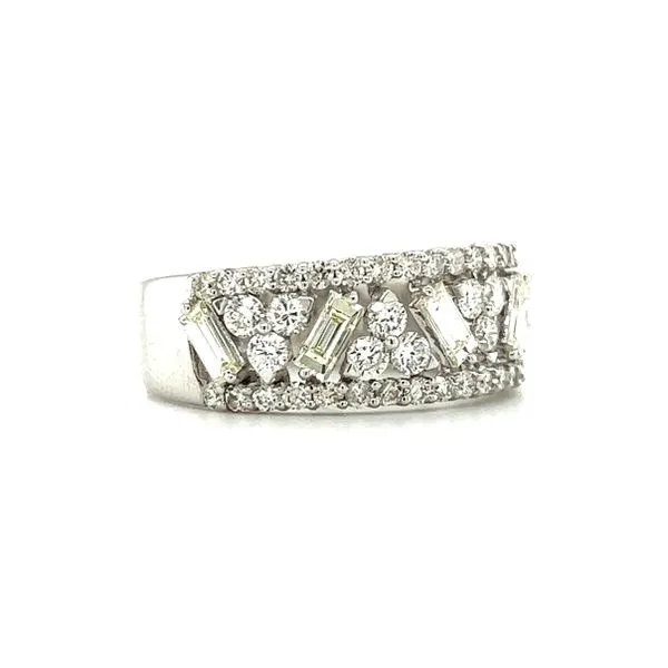 14 Karat White Gold Contemporary Diamond Fashion Band Image 2 Toner Jewelers Overland Park, KS