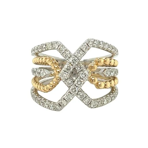14k Gold Geometric Diamond Fashion Band Toner Jewelers Overland Park, KS