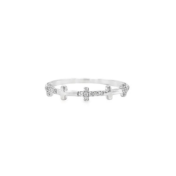 14k White Gold Diamond Bross Band Toner Jewelers Overland Park, KS