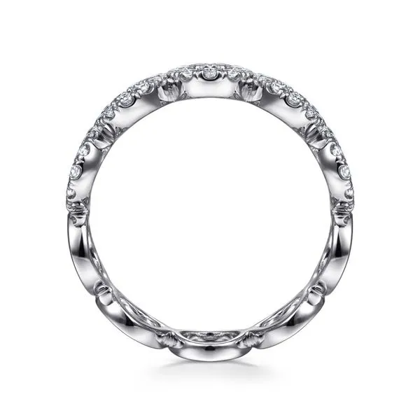 Gabriel & Co 14K White Gold Circle Diamond Ring Image 2 Toner Jewelers Overland Park, KS