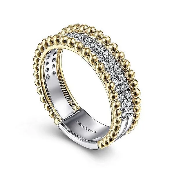 Gabriel & Co. 14K Gold Multi-Two Diamond Ring Image 3 Toner Jewelers Overland Park, KS
