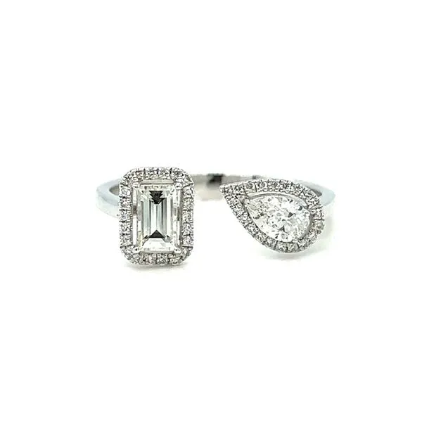14k White Gold Diamond 2 Stone Ring Toner Jewelers Overland Park, KS