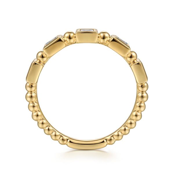 Gabriel & Co. 14K Yellow Gold Diamond Geometric Ring Image 2 Toner Jewelers Overland Park, KS