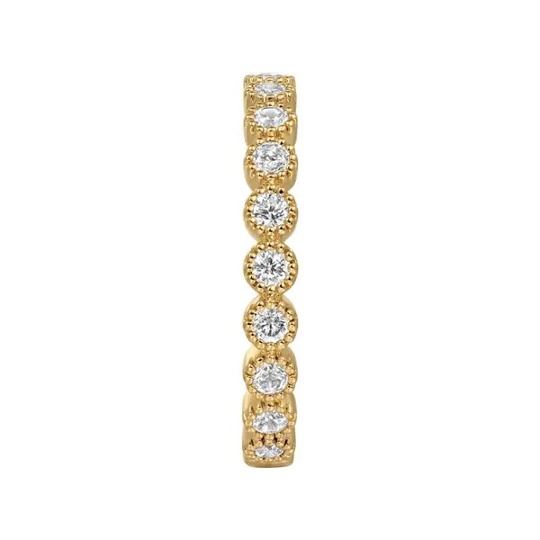 Gabriel  & Co.14K Yellow Gold Stackable Diamond Band Image 4 Toner Jewelers Overland Park, KS