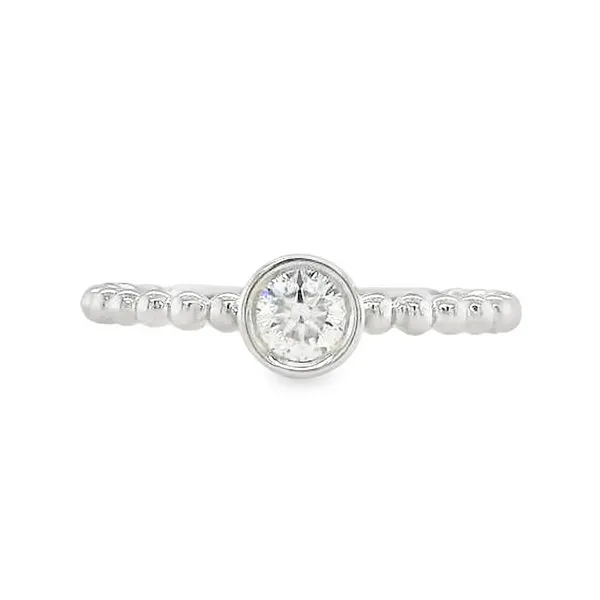18k White Gold Beze; Diamond Ring Toner Jewelers Overland Park, KS