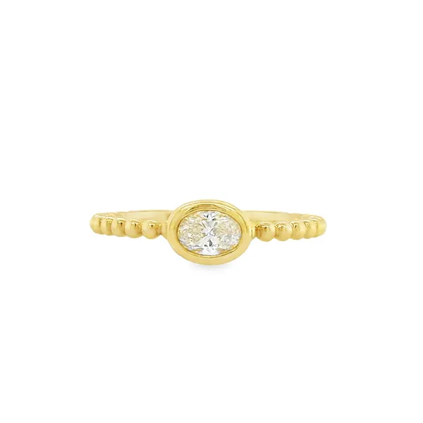 18k Yellow Gold Bezel Diamond Ring Toner Jewelers Overland Park, KS