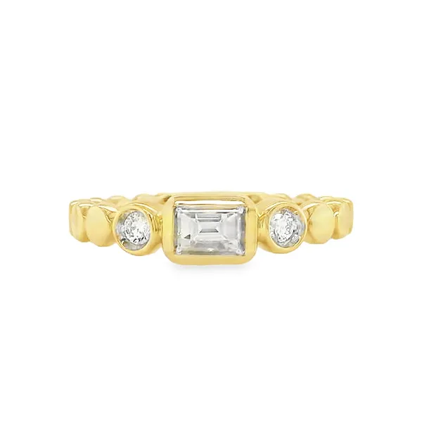 14k Yellow Gold Three Stone Diamond Ring Toner Jewelers Overland Park, KS