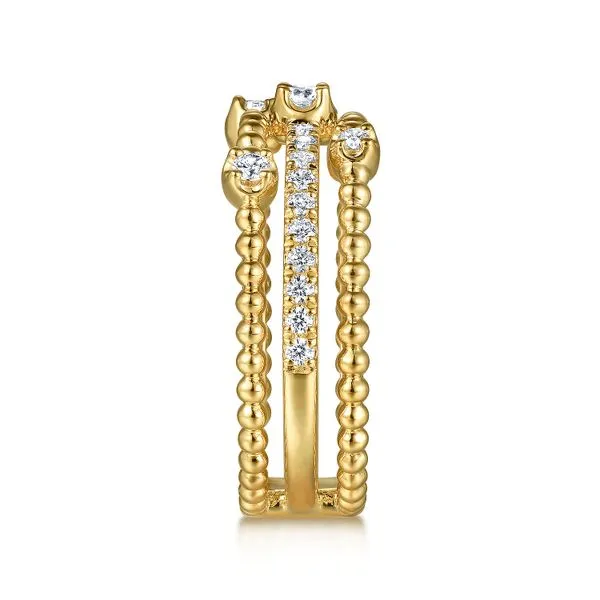14 Karat Yellow Gold and Diamond Fashion Ring Image 4 Toner Jewelers Overland Park, KS