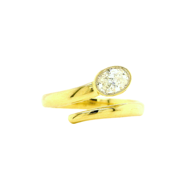 14K Yellow Gold Diamond Bypass Ring Toner Jewelers Overland Park, KS