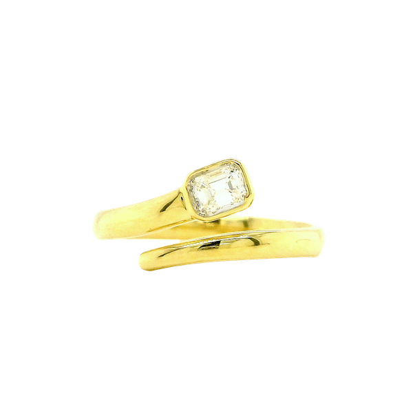 14K Yellow Gold Diamond Bypass Ring Toner Jewelers Overland Park, KS