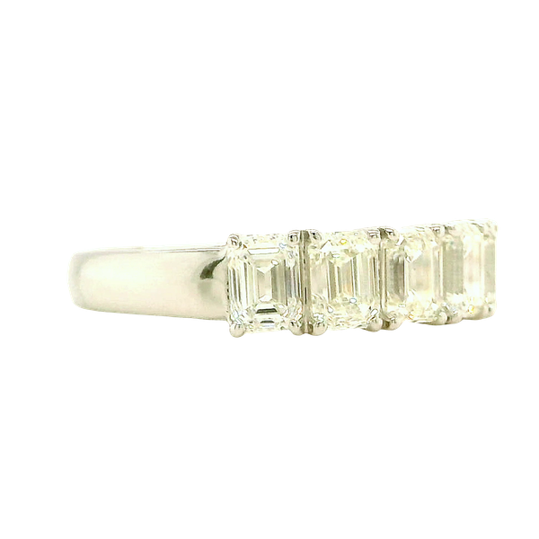 Platinum Emerald Cut Diamond Ring Image 3 Toner Jewelers Overland Park, KS