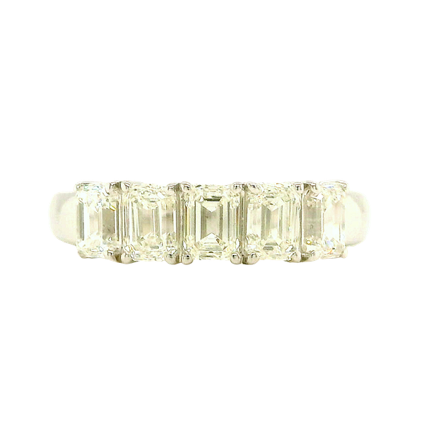 Platinum Emerald Cut Diamond Ring Toner Jewelers Overland Park, KS