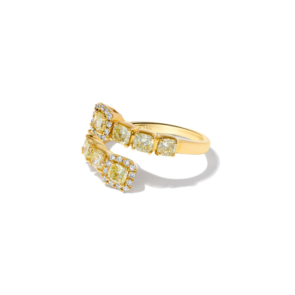 18k Yellow Diamnond Bypass Ring Image 2 Toner Jewelers Overland Park, KS