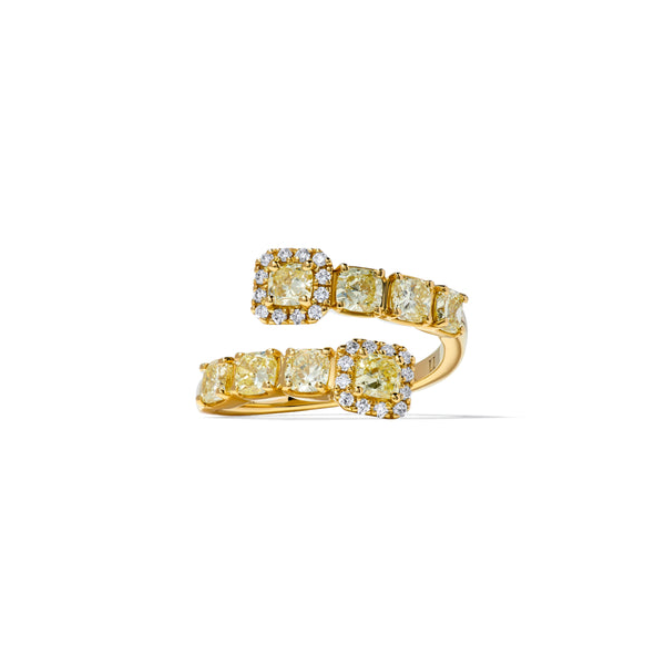 18k Yellow Diamnond Bypass Ring Toner Jewelers Overland Park, KS