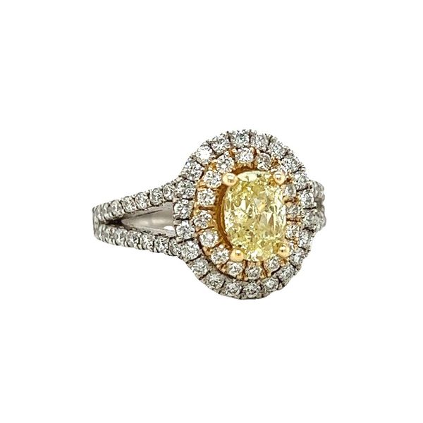 14 Karat White and Yellow Gold Yellow Diamond Ring Image 2 Toner Jewelers Overland Park, KS