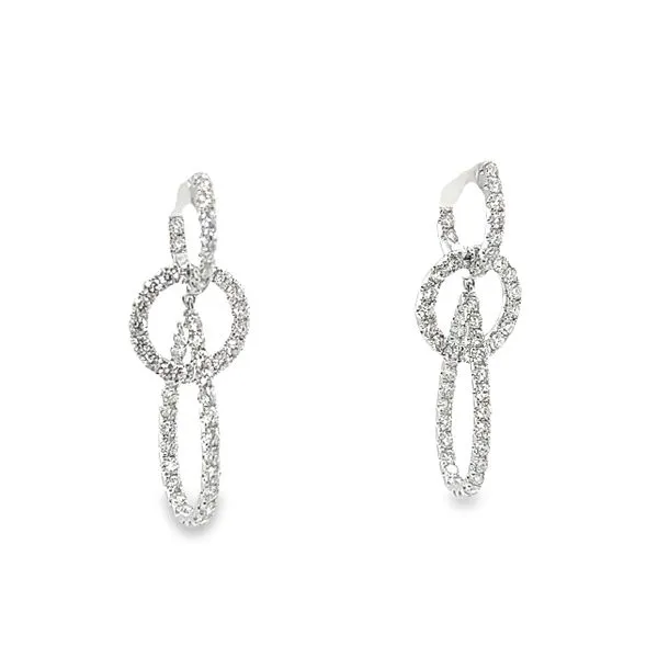 14k White Gold Diamond Statement Earrings Toner Jewelers Overland Park, KS