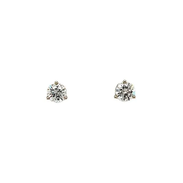 14k White Gold 0.82cttw Diamond Stud Earrings Toner Jewelers Overland Park, KS