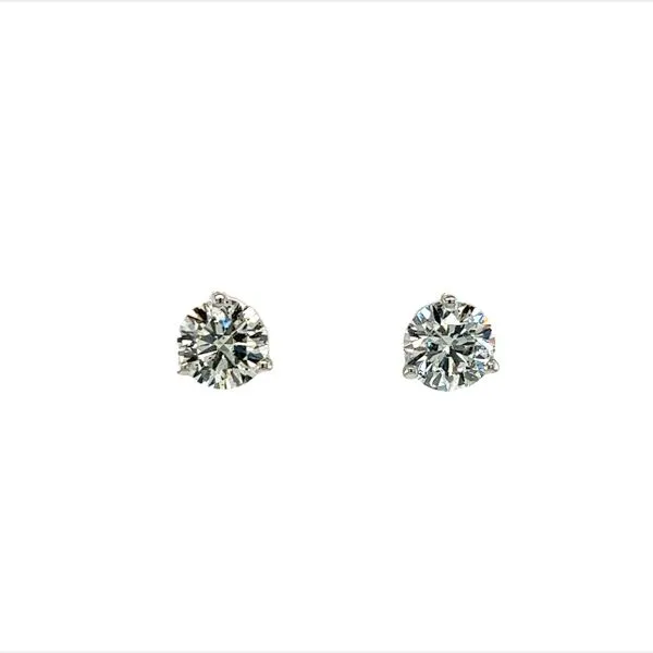 14 Karat White Gold 2.20cttw Diamond Stud Earrings Toner Jewelers Overland Park, KS